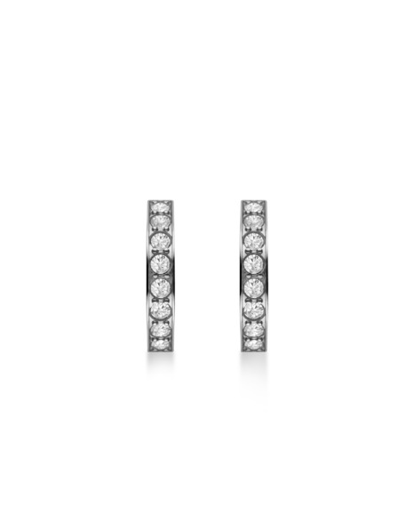 Rosefield Rosefield ezüst színű Crystal Hoops fülbevaló JECHS-J572