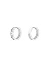 Rosefield Rosefield ezüst színű Crystal Hoops fülbevaló JECHS-J572