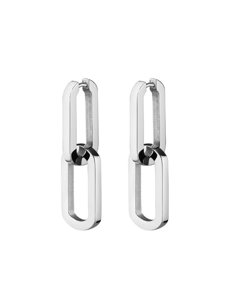 Rosefield Rosefield ezüst színű fülbevaló Dual Hoops JEDHS-J586