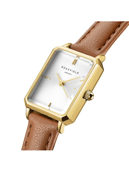 Rosefield Rosefield Octagon XS Camel bőr női óra OWBLG-O85