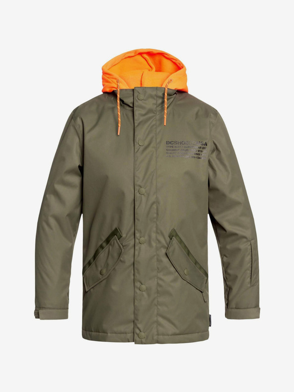 DC Khaki színű férfi télikabát DC UNION oliva színű éjszaka