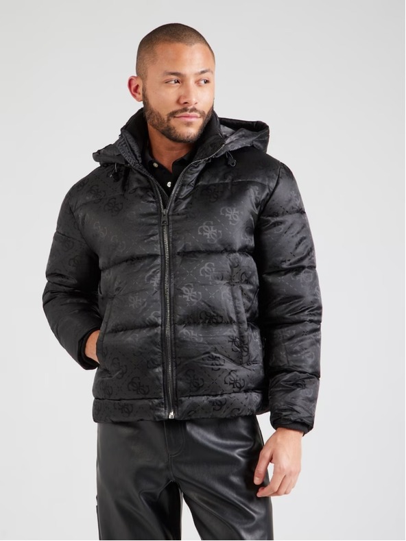 Guess Jeans Férfi fekete dzseki Guess farmerból