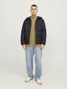 Jack & Jones Jack & Jones Férfi fekete steppelt kabát
