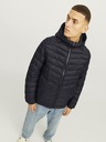 Jack & Jones Jack & Jones Férfi fekete steppelt kabát