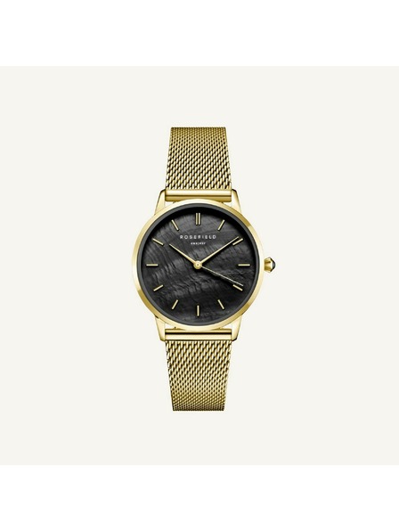 Rosefield Rosefield Pearl Edit Mesh Fekete-Arany Női Óra RBGMG-R07