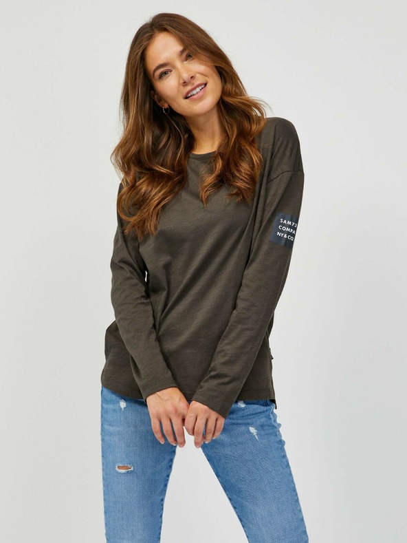 Sam 73 Khaki női hosszú ujjú póló SAM 73 Ariasa