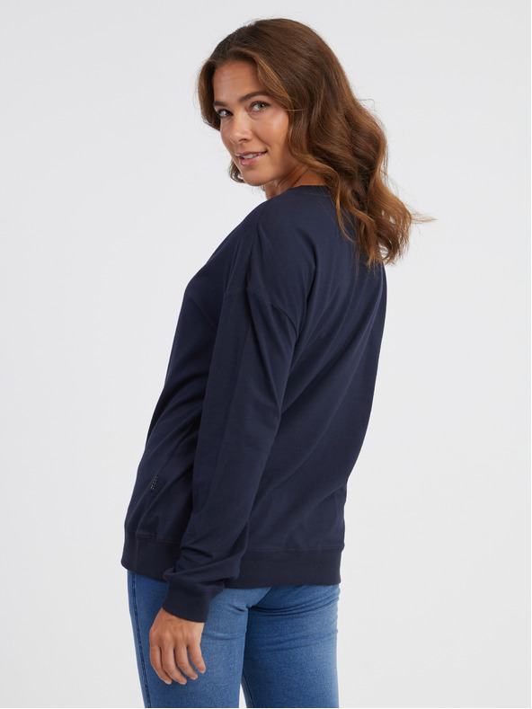 Sam 73 Sötétkék női hosszú ujjú póló SAM 73 Sharma