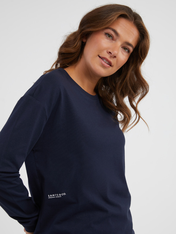 Sam 73 Sötétkék női hosszú ujjú póló SAM 73 Sharma