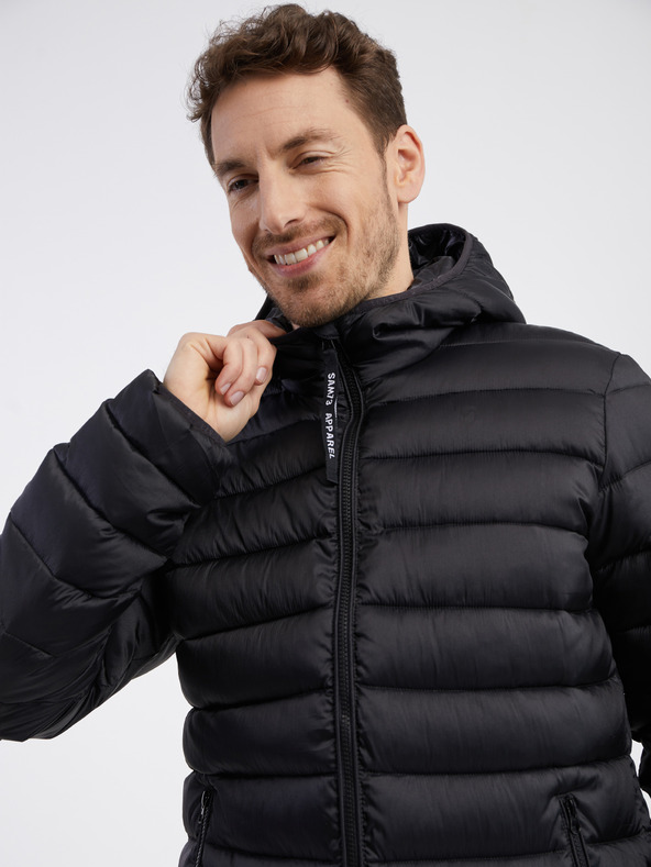 Sam 73 Fekete férfi steppelt dzseki SAM 73 Spider