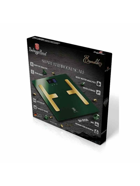 Berlingerhaus BERLINGERHAUS Emerald Collection intelligens személymérleg 150 kg-ig