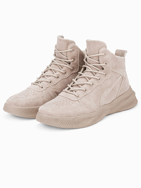 Ombre Clothing Bézs férfi téli csizma T380