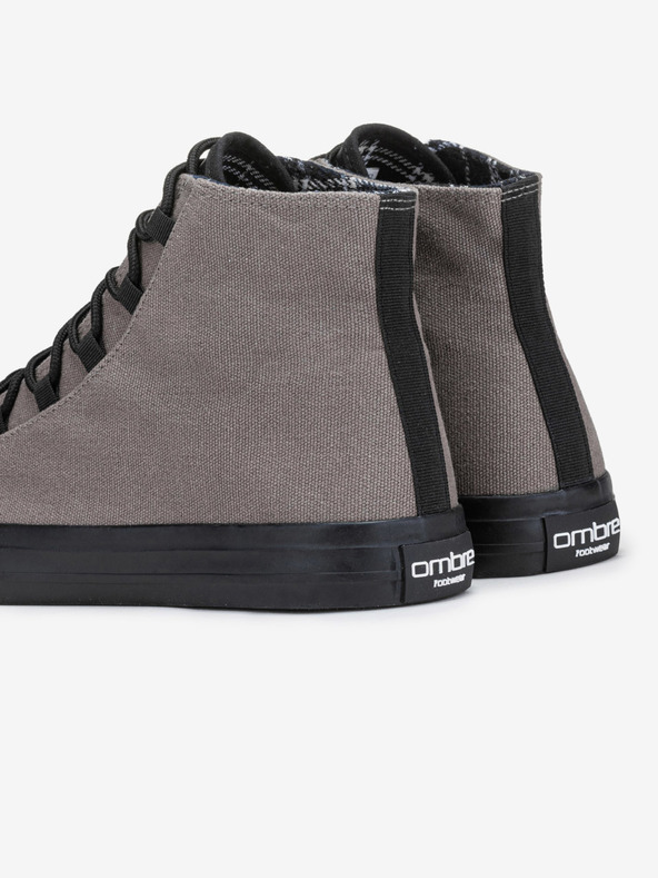 Ombre Clothing Fekete és szürke férfi tornacipő cipő Ombre Clothing T378