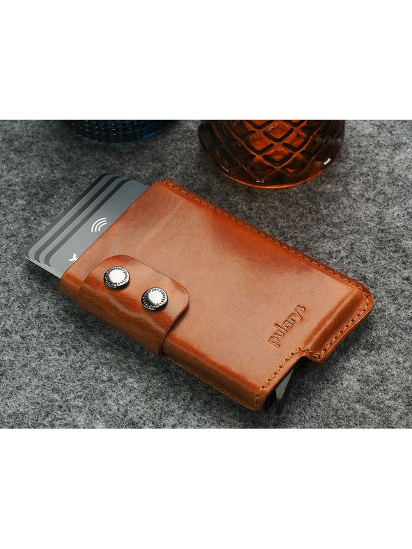 Pularys Pularys Funky férfi bőr pénztárca világosbarna