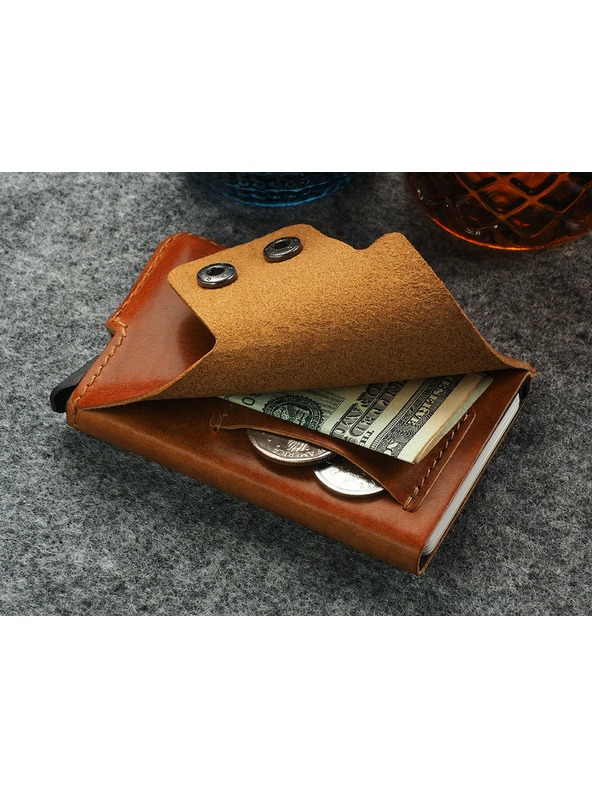 Pularys Pularys Funky férfi bőr pénztárca világosbarna