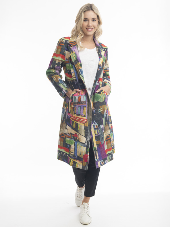 Orientique Orientique női mintás steppelt kabát