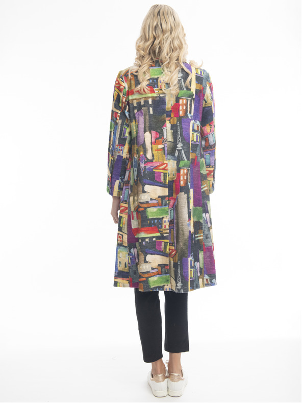 Orientique Orientique női mintás steppelt kabát