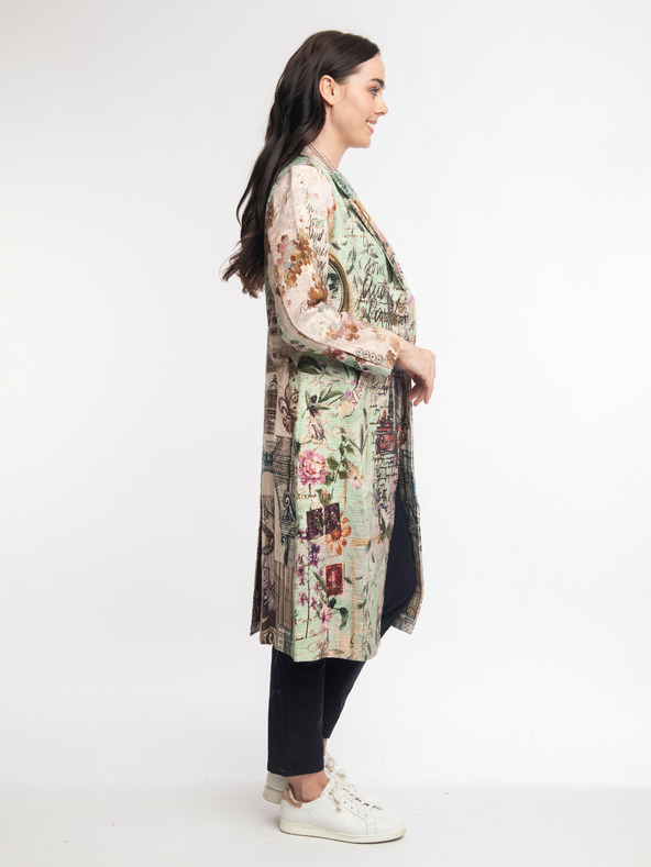 Orientique Orientique Digital Bézs színű női mintás kabát