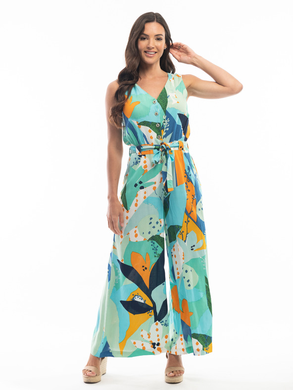 Orientique Türkiz női mintás pulóver Orientique Orientique