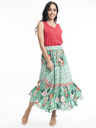 Orientique Orientique Kaleici világoszöld női virágos maxiszoknya