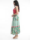 Orientique Orientique Kaleici világoszöld női virágos maxiszoknya