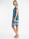 Orientique Kék női mintás ruha lenvászon Orientique Agios