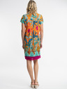 Orientique Türkiz és narancssárga Orientique Paphos női mintás ruha