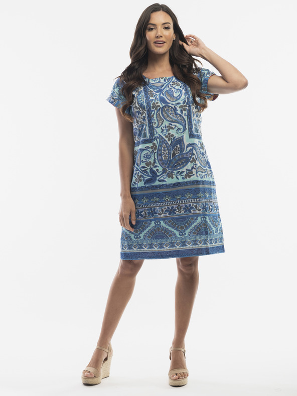 Orientique Kék Orientique női mintás ruha