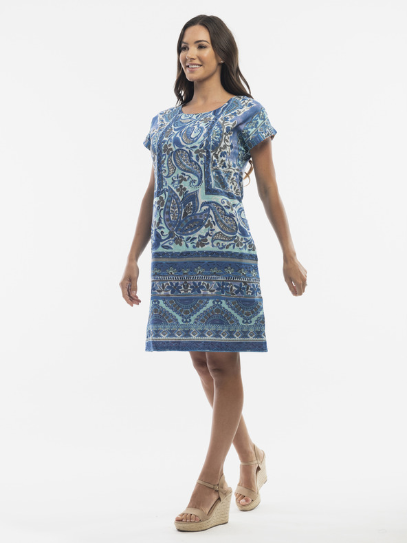 Orientique Kék Orientique női mintás ruha