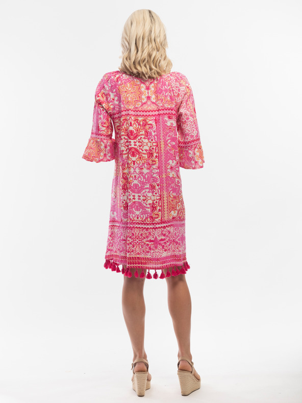 Orientique Rózsaszín Orientique női mintás ruha