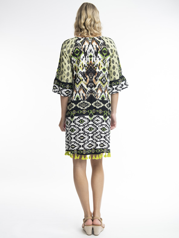 Orientique Fehér-fekete Orientique Izmir női mintás ruha