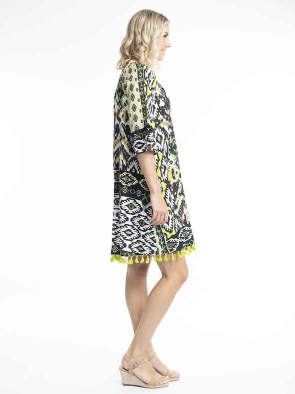 Orientique Fehér-fekete Orientique Izmir női mintás ruha