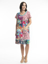 Orientique Kék és rózsaszín Orientique Onikawa női mintás ruha
