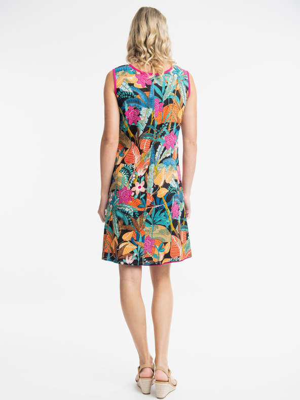 Orientique Narancssárga és kék Orientique Paphos női fordítható ruha