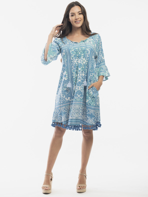 Orientique Kék Orientique női mintás ruha