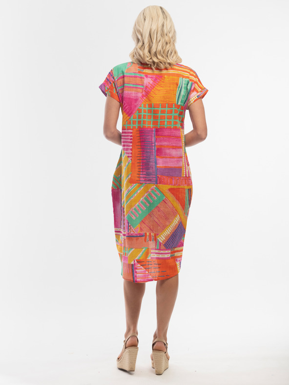 Orientique Narancssárga Orientique női mintás ruha