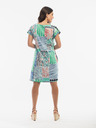 Orientique Kék és világoszöld Orientique női mintás fordítható ruha