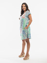 Orientique Kék és világoszöld Orientique női mintás fordítható ruha