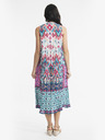Orientique Lila és kék Orientique Izmir női mintás midiruha