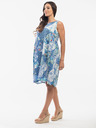 Orientique Világoskék Orientique női lenvászon mintás ruha