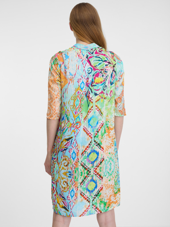 Orientique Kékeszöld Orientique női mintás pólóruha