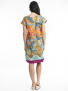 Orientique Kék és narancssárga Orientique Paphos női fordítható ruha