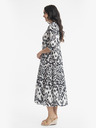 Orientique Fehér-fekete Orientique Izmir női mintás midi ruha