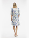 Orientique Fehér és kék Orientique Rhodes női mintás női ruha