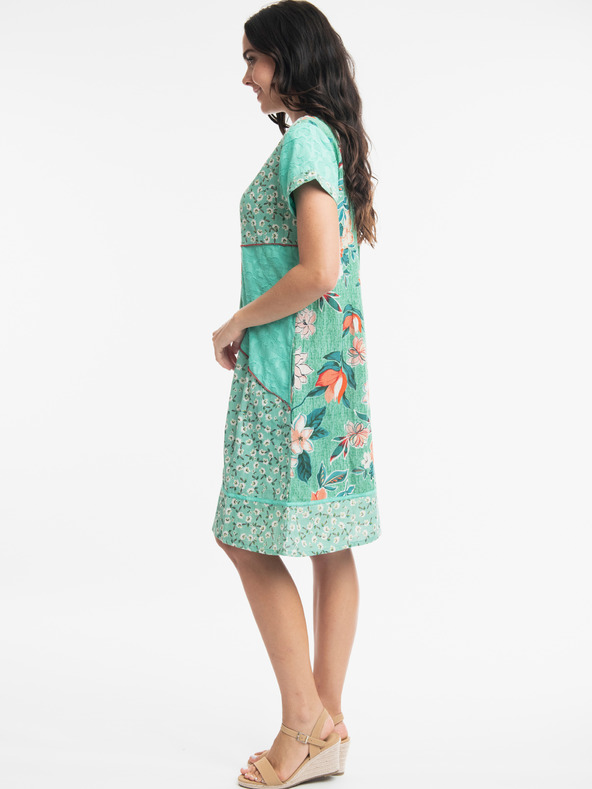 Orientique Türkiz női lenvászon ruha Orientique Kaleici