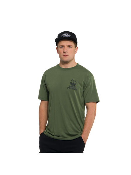 Horsefeathers Zöld funkcionális férfi póló HORSEFEATHERS