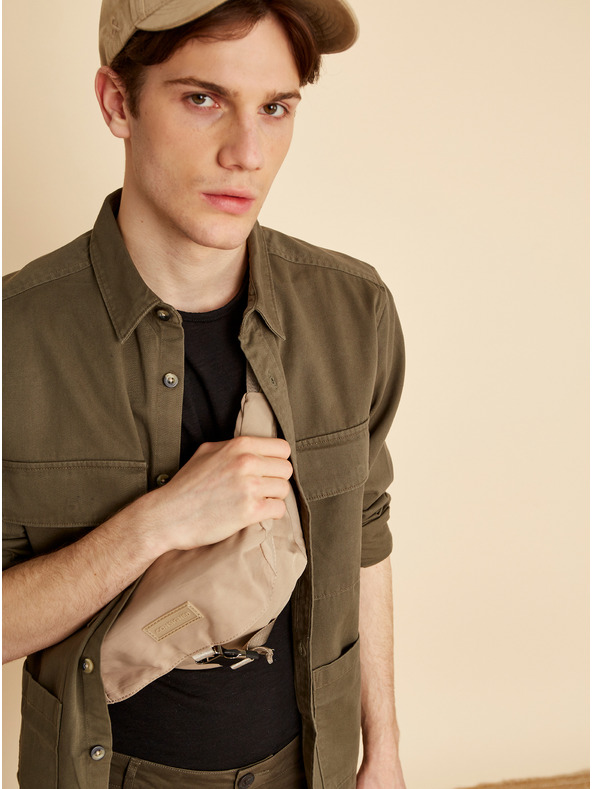 ZOOT.lab Khaki színű férfi rövidnadrág ZOOT.lab Raymond