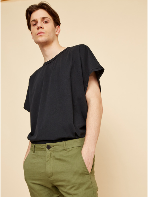 ZOOT.lab Zöld férfi lenvászon rövidnadrág ZOOT.lab Gavin