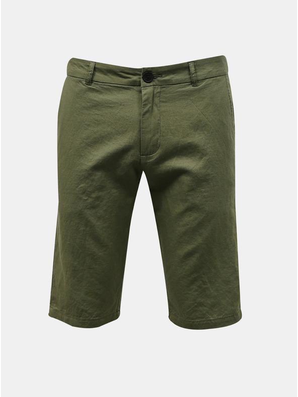 ZOOT.lab Zöld férfi lenvászon rövidnadrág ZOOT.lab Gavin