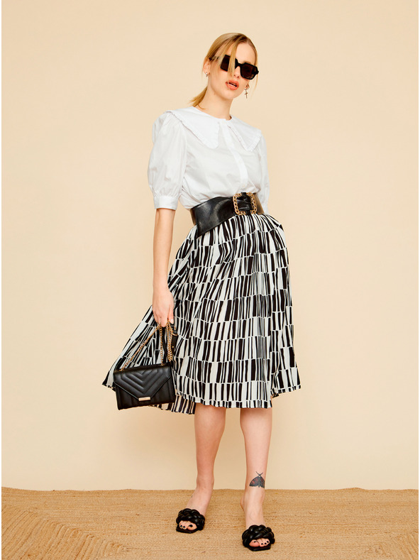 ZOOT.lab Fekete-fehér mintás szoknya ZOOT.lab Sylvie