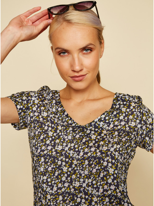 ZOOT.lab Fekete virágos blúz ZOOT.lab Goldy